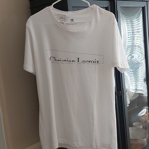 NWT Christian Lacroix Men's Shirt White L - Picture 1 of 3